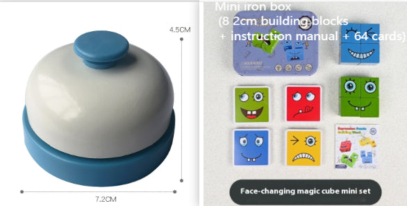 Wooden Montessori emoji face matching block puzzle game for kids - view 17