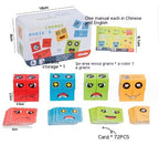 Wooden Montessori emoji face matching block puzzle game for kids - view 9
