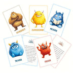 Emotion recognition puzzle cards, parent-child feelings learning toy - view 3