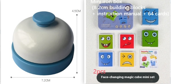 Wooden Montessori emoji face matching block puzzle game for kids - view 18