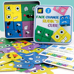Wooden Montessori emoji face matching block puzzle game for kids - view 2