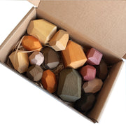 Colored wooden stacking stones balancing blocks game for kids - view 9