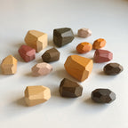 Colored wooden stacking stones balancing blocks game for kids - view 7