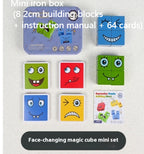 Wooden Montessori emoji face matching block puzzle game for kids - view 11