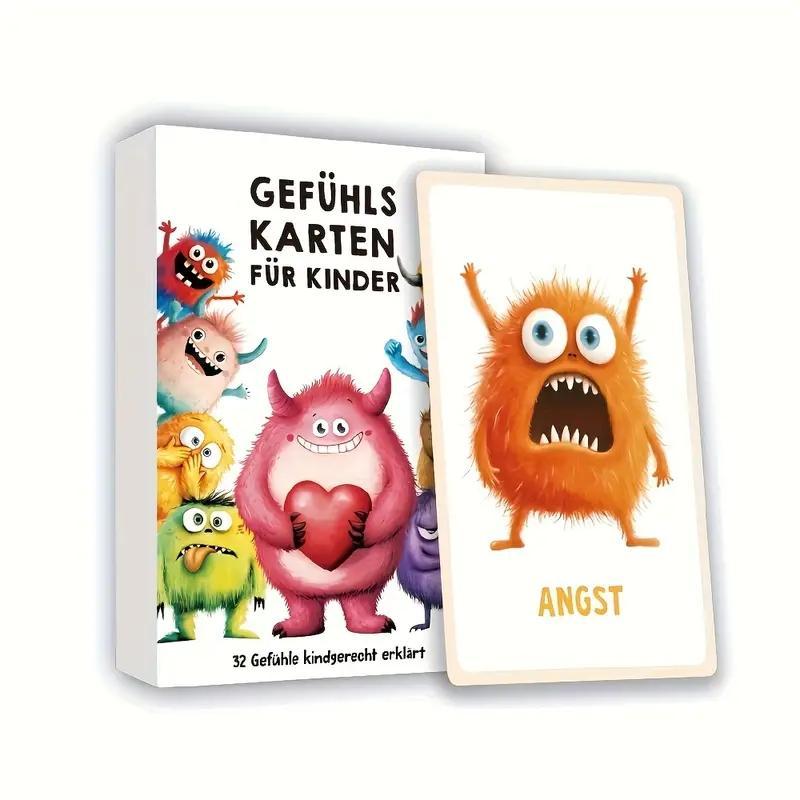 Emotion recognition puzzle cards, parent-child feelings learning toy
