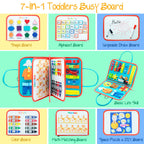 Montessori felt busy board dressing and fine motor skills toy for toddlers - view 7