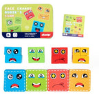 Wooden Montessori emoji face matching block puzzle game for kids - view 7
