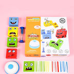 Wooden Montessori emoji face matching block puzzle game for kids - view 8