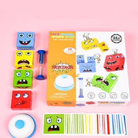 Wooden Montessori emoji face matching block puzzle game for kids - view 8
