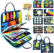Navy space five-page felt busy board with early maths and matching activities